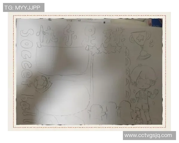 用简单线条绘出足球球星形象激发青少年艺术与体育创意